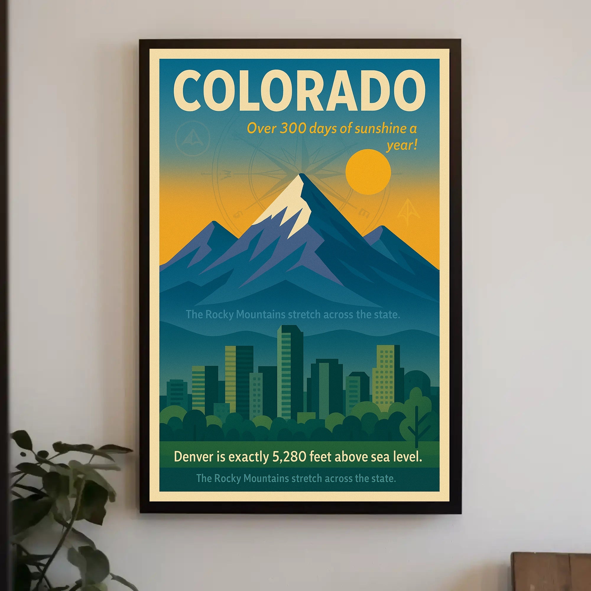 Discover Colorado Wall Art Print PosterGoat