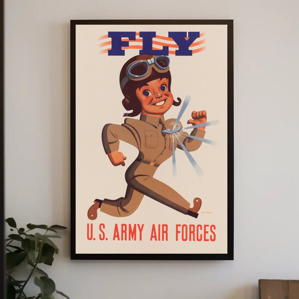 Vintage WWII U.S. Army Air Forces Recruitment Poster
