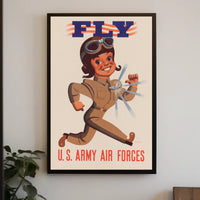 Vintage WWII U.S. Army Air Forces Recruitment Poster