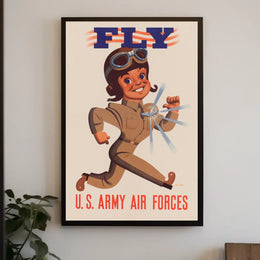 Vintage WWII U.S. Army Air Forces Recruitment Poster