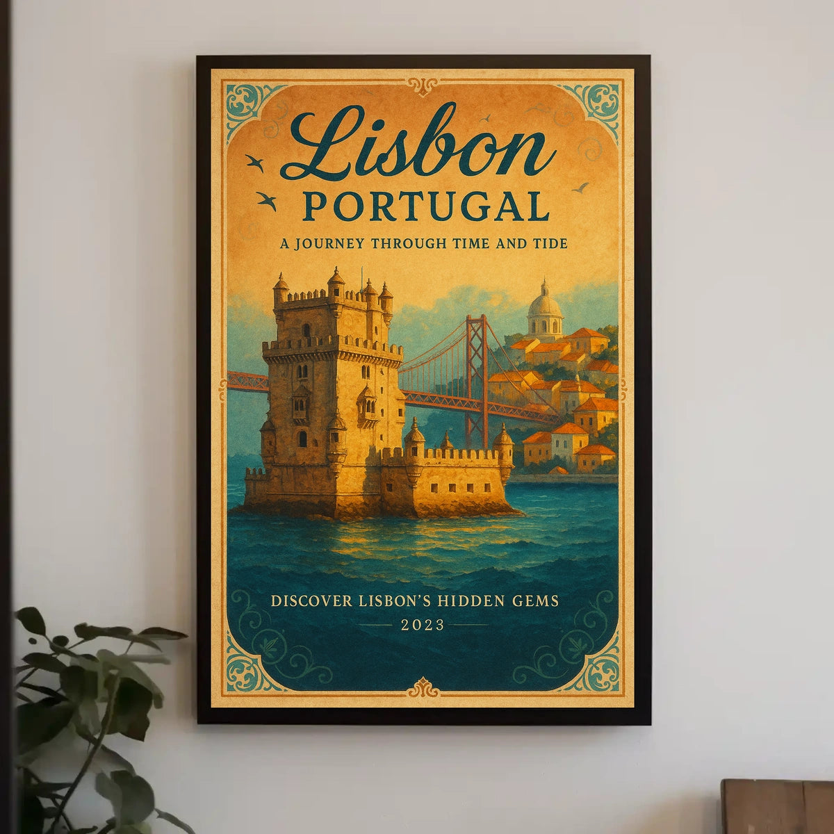 Lisbon, Portugal Travel Architecture Scenic Poster