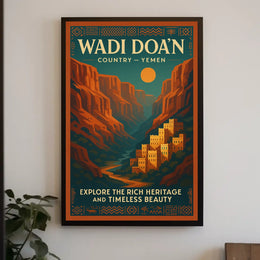 Wadi Doan Explore YemenS Timeless Poster