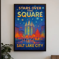 Stars Over The Square Poster
