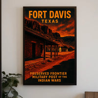Fort Davis, Texas Preserved Frontier Poster