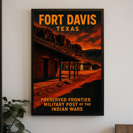 Fort Davis, Texas Preserved Frontier Poster