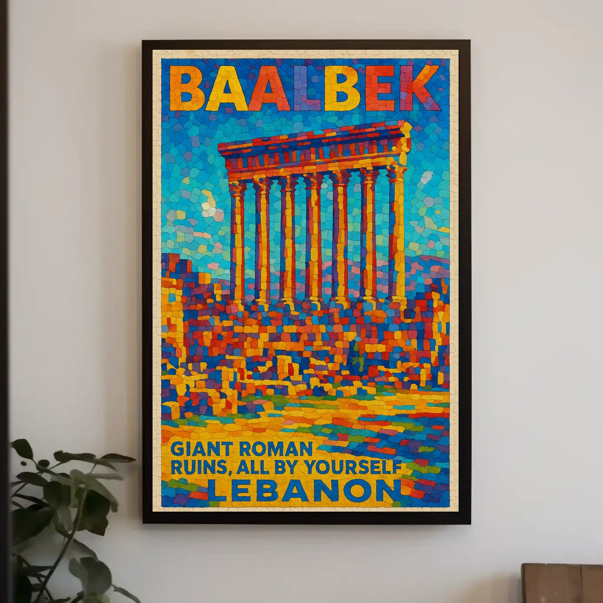 Baalbek Explore The Ancient Ruins Poster