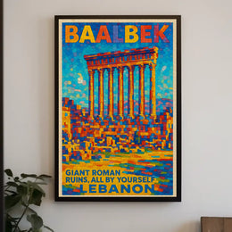 Baalbek Explore The Ancient Ruins Poster