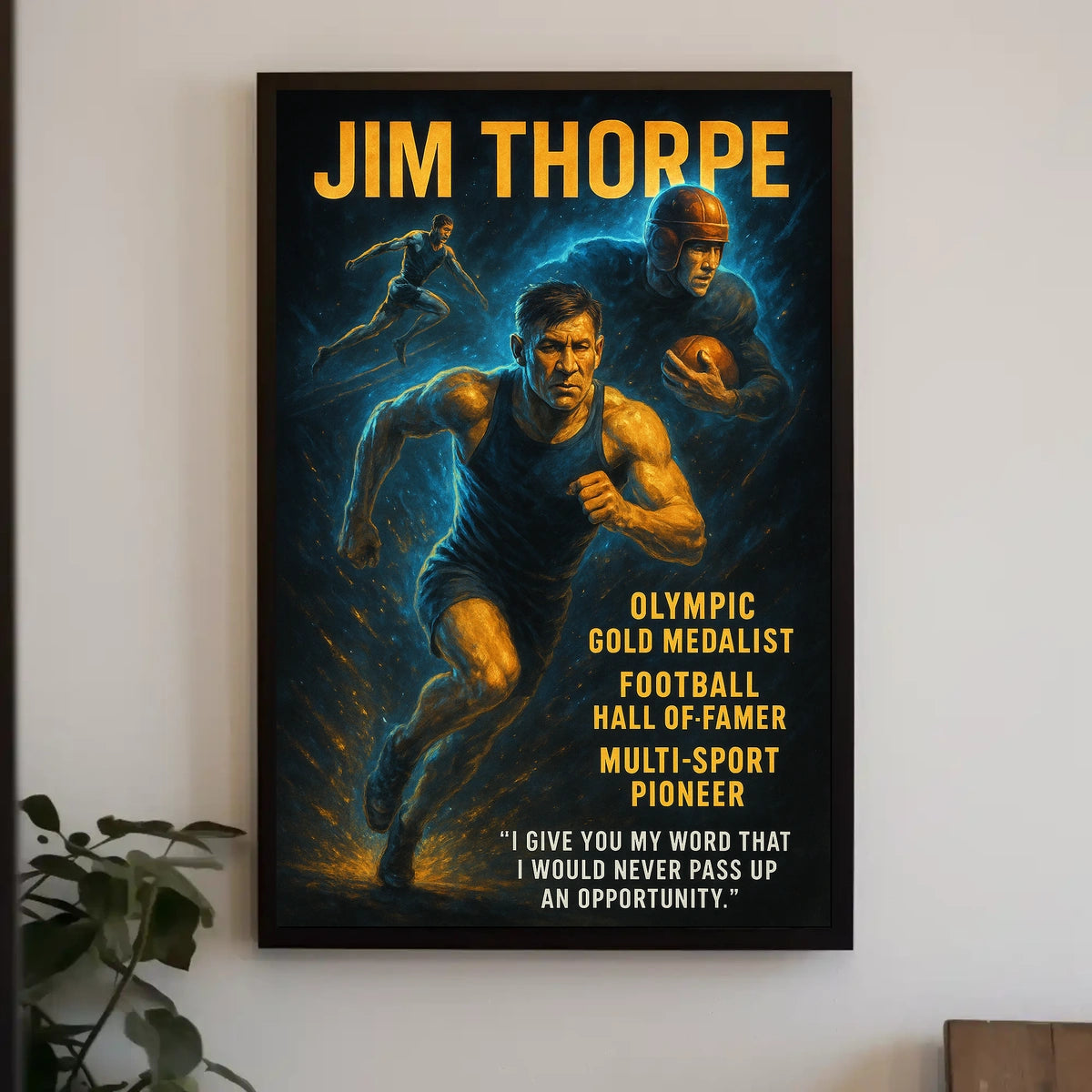 Celebrating a Legend Jim Thorpe Poster