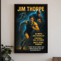 Celebrating a Legend Jim Thorpe Poster