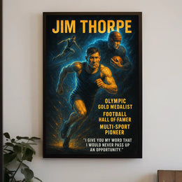 Celebrating a Legend Jim Thorpe Poster