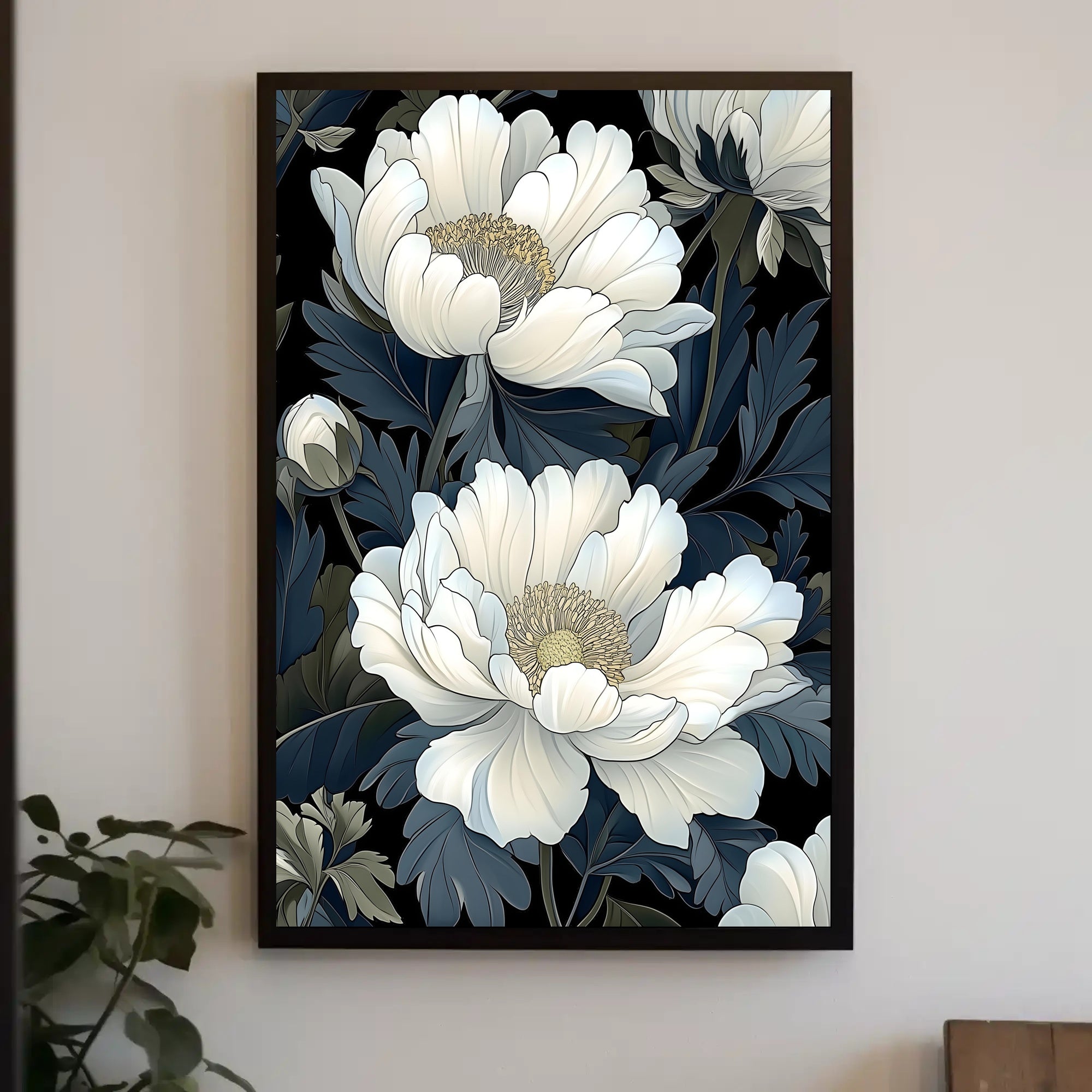 Elegant Blooms Art Print Wall Decor
