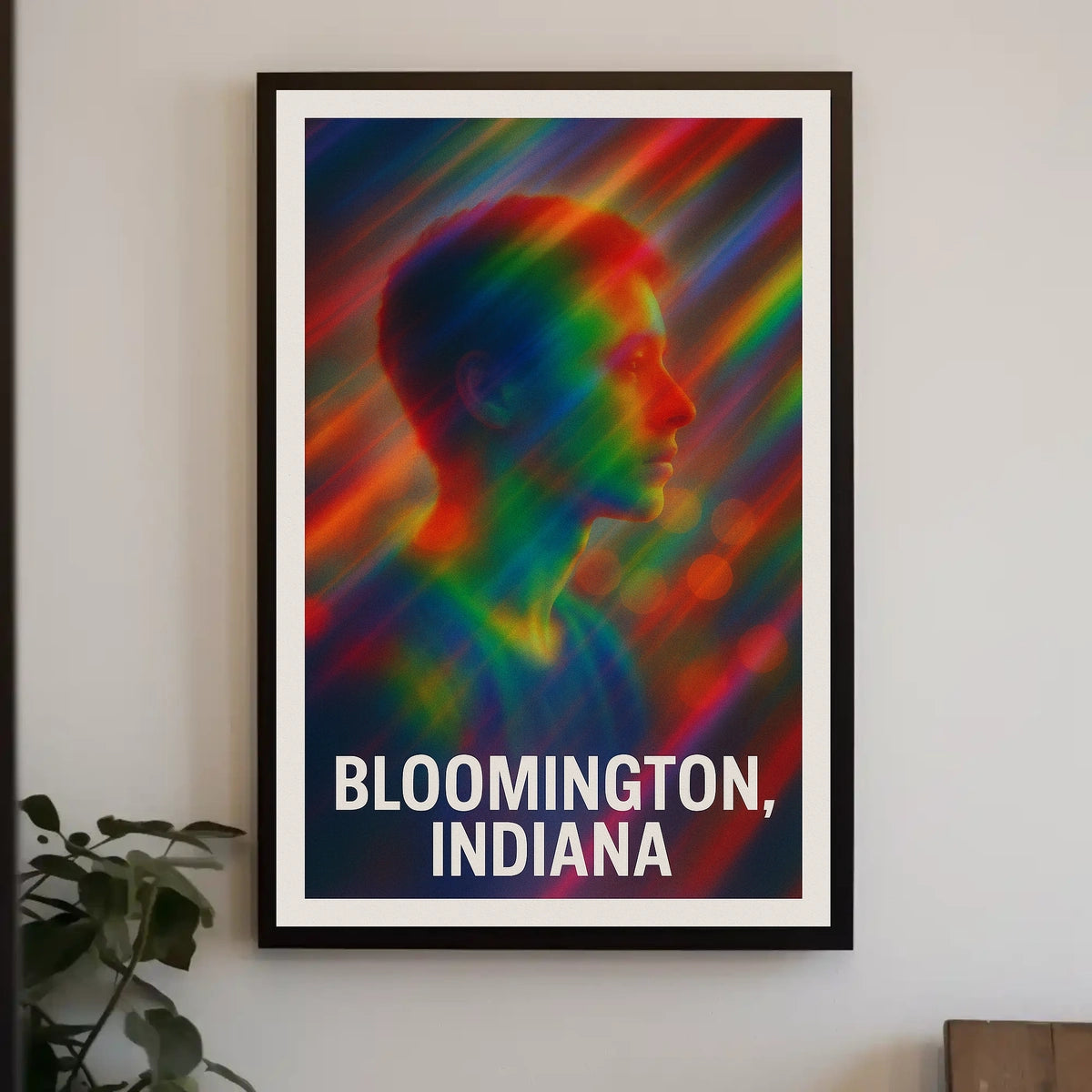 Vibrant Portrait Bloomington Indiana Expressionism Poster