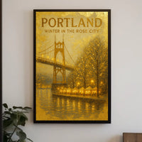 Winter In The Rose City Poster