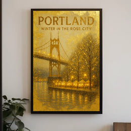 Winter In The Rose City Poster