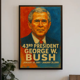 Donald Trump Resolute Oval Office Patriotic Poster