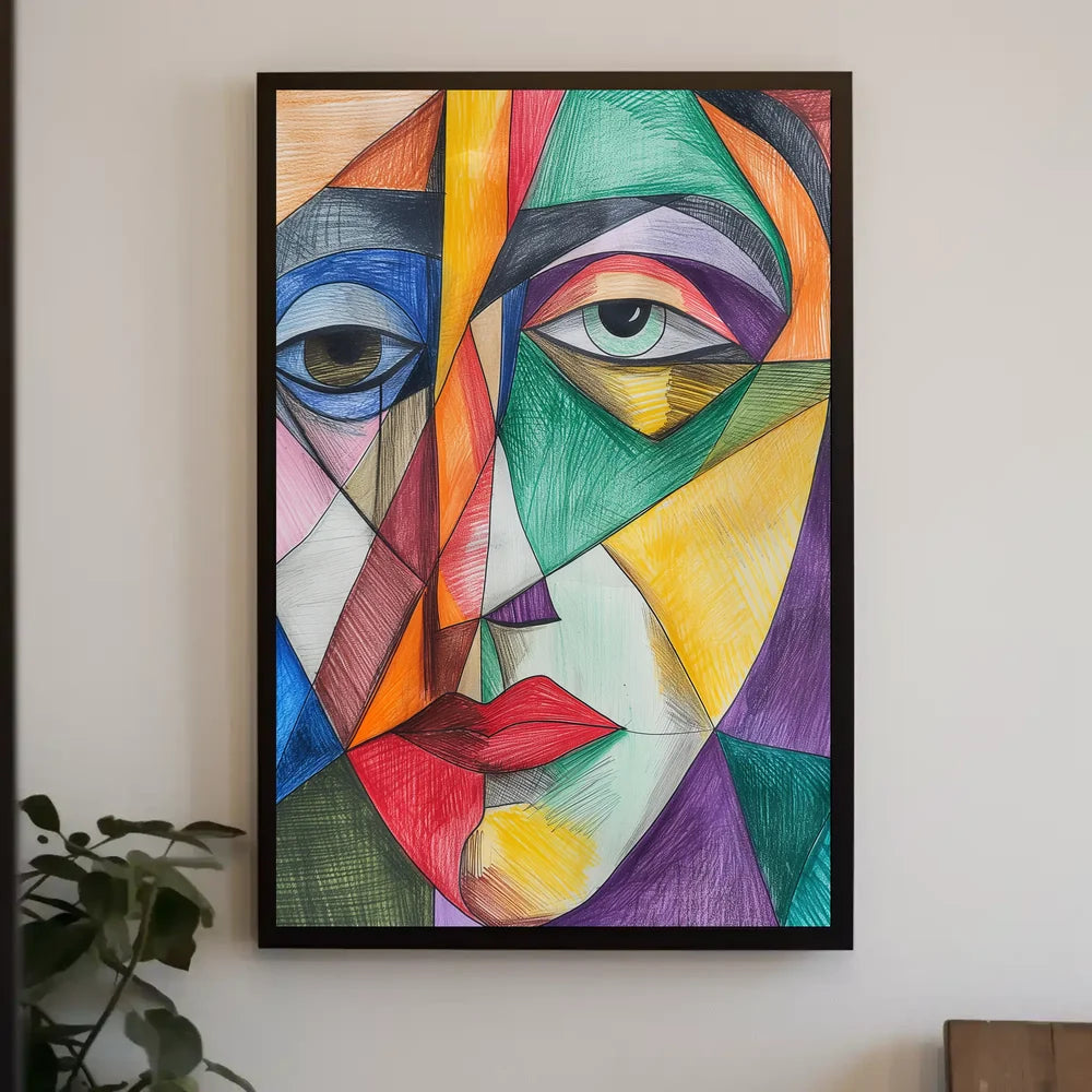 Vibrant Abstract Cityscape Art Poster
