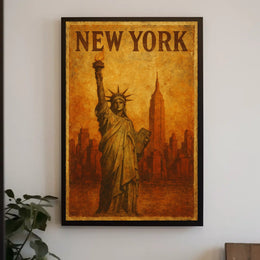 New York Iconic Skyline Poster