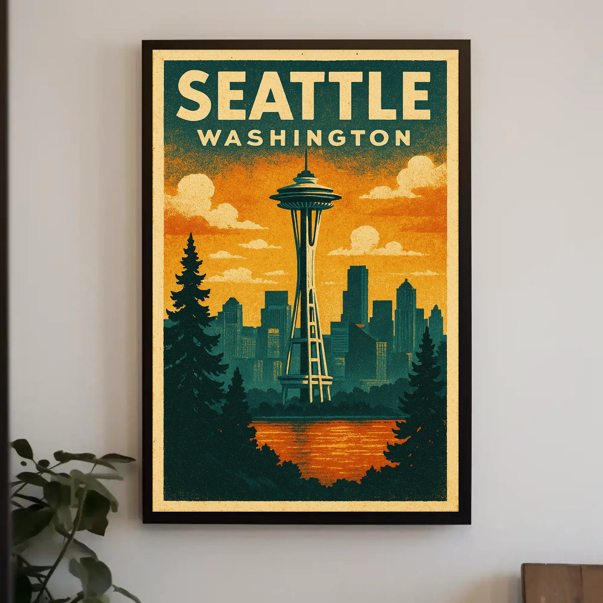 Seattle Skyline Poster