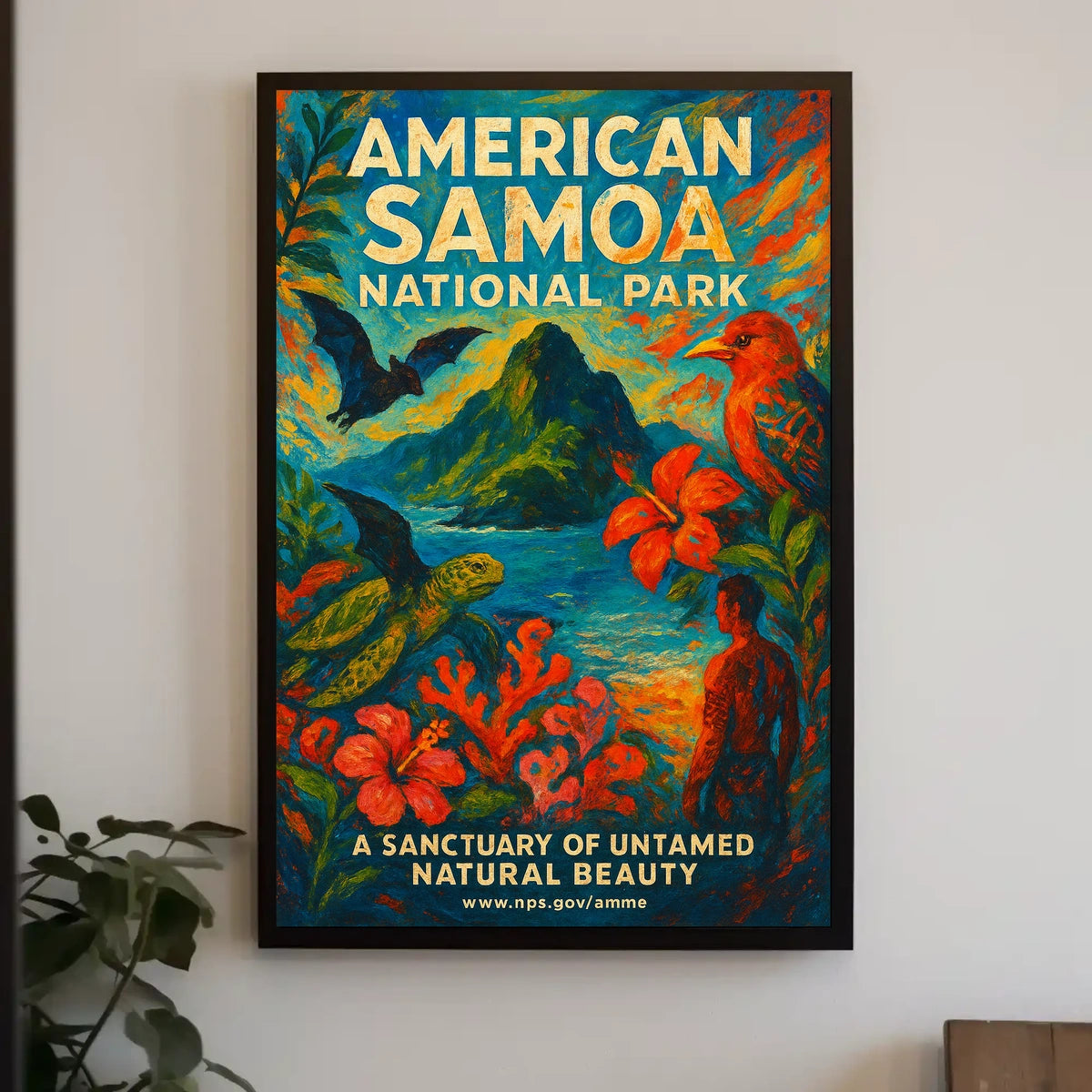 American Samoa National Park Travel Poster