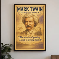 Mark Twain The Voice of America Poster