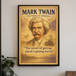 Mark Twain The Voice of America Poster