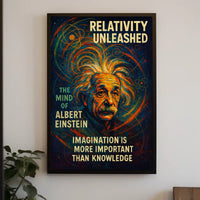Einstein Imagination Relativity Poster: Science Meets Art