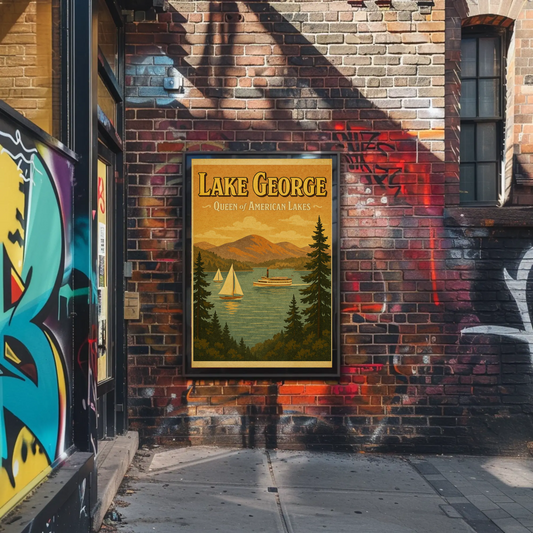 Lake George New York American Lakeside Poster