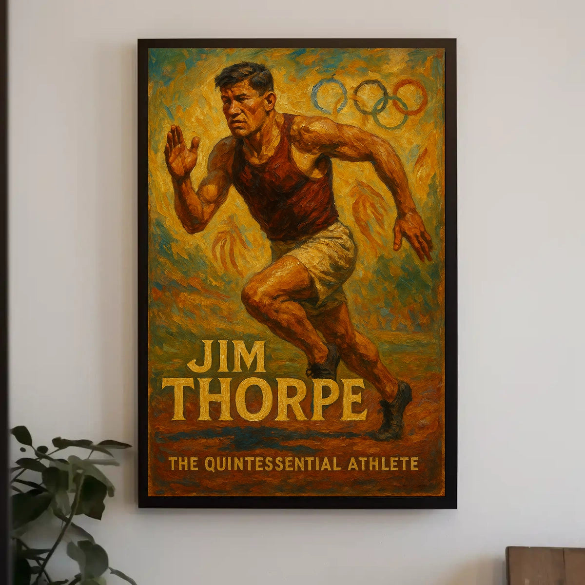 Jim Thorpe Icon of Athletic Excellence Poster