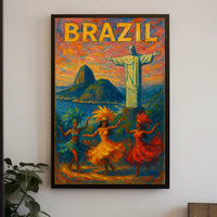 Brazil A Vibrant Celebration Poster 18x24 Wall Art