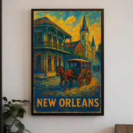 New Orleans A Vibrant Impression Poster