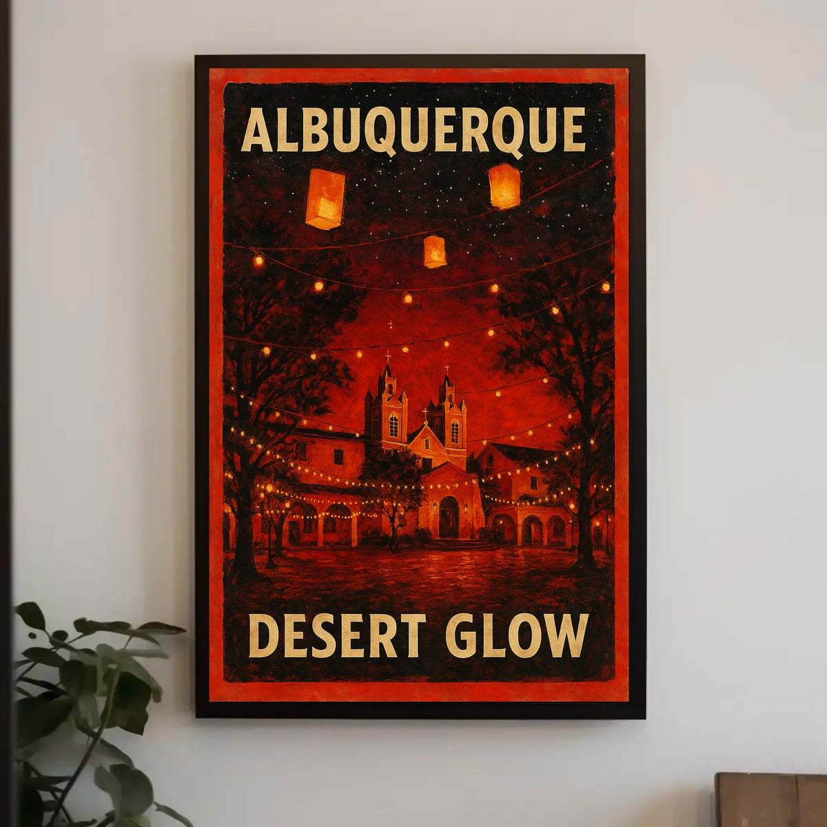 Desert Glow in Albuquerque Poster
