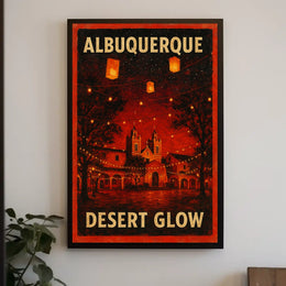 Desert Glow in Albuquerque Poster