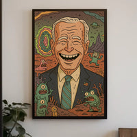 Presidential Cartoon Adventure Poster