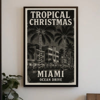 Tropical Christmas in Miami Poster