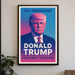 Donald Trump 47th President Poster