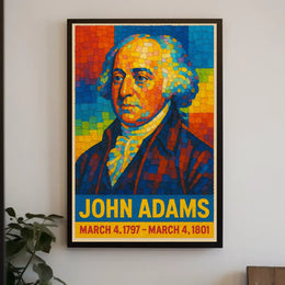 John Adams 2nd President Poster