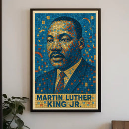 Martin Luther King Jr. Mosaic Poster