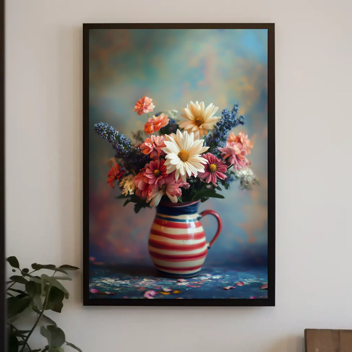 Vibrant Floral Bouquet Artwork For Home Decor Poster
