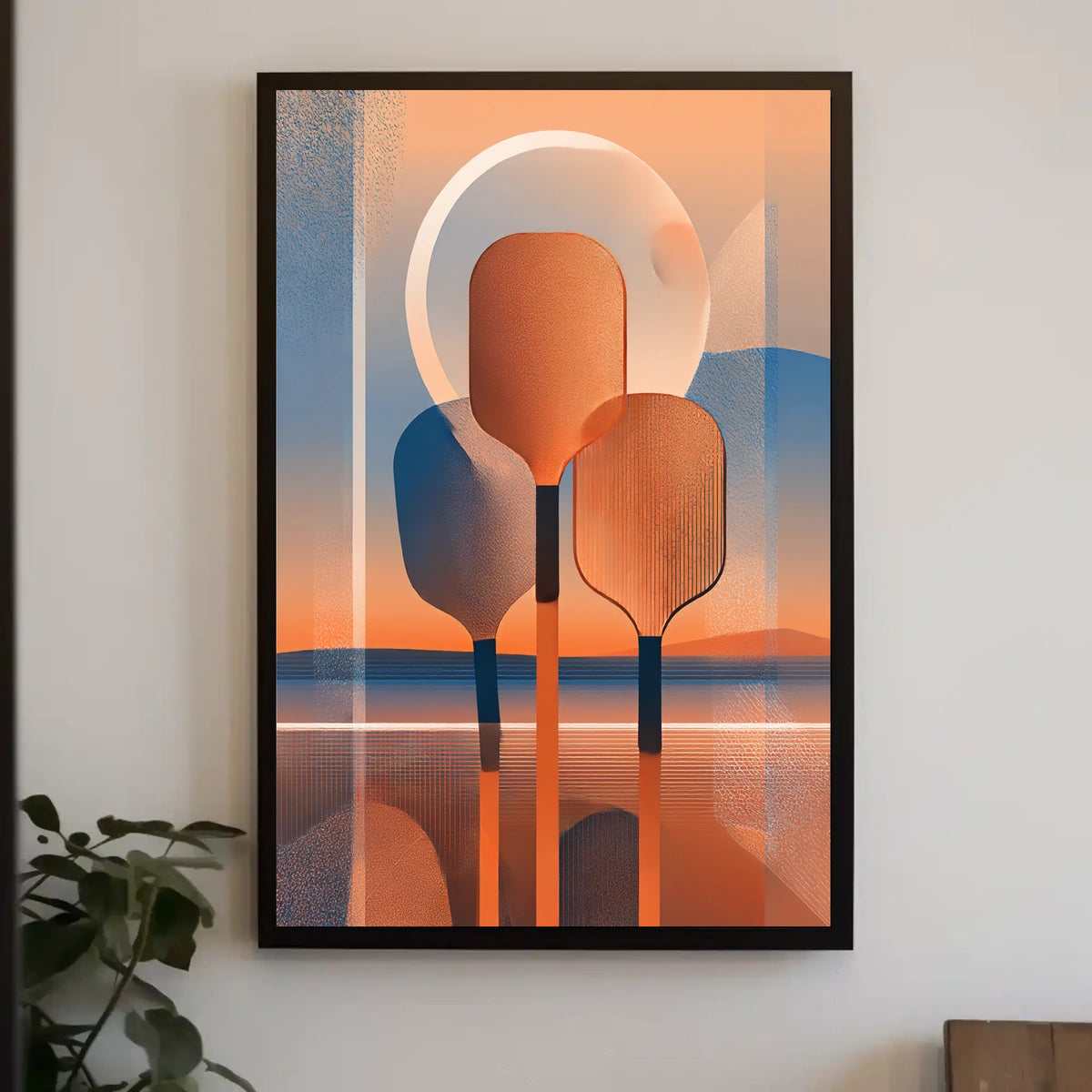 Abstract Sunset Reflections Poster