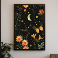 Enchanted Nighttime Scene Fantasy or Mythology Poster