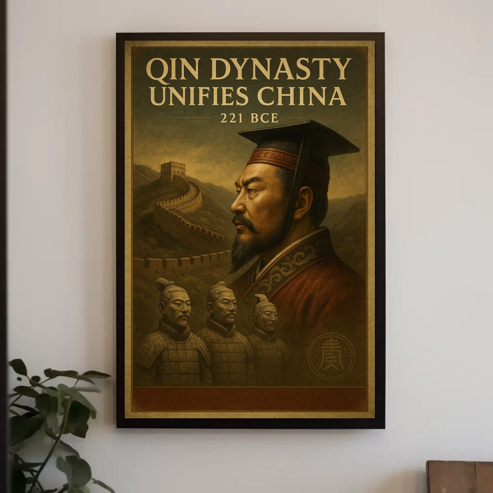 Qin Dynasty Unifies China Poster PosterGoat