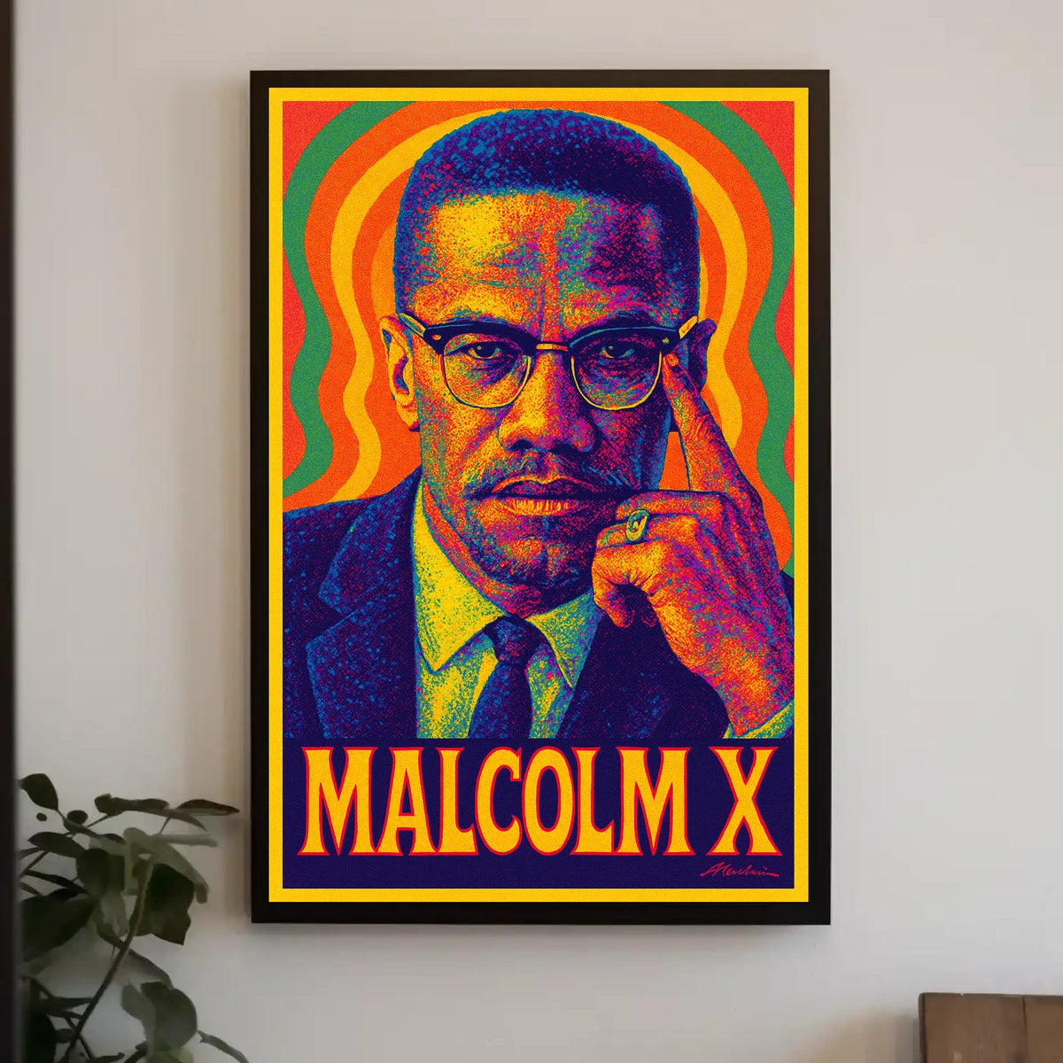 Malcolm X Heritage Wanderlust Cityscape Poster
