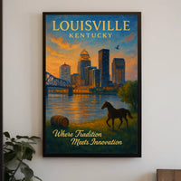 Louisville, Kentucky Where Tradition Meets Innovation Poster