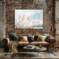 Serene Watercolor Grasses Nature-Inspired Art Poster