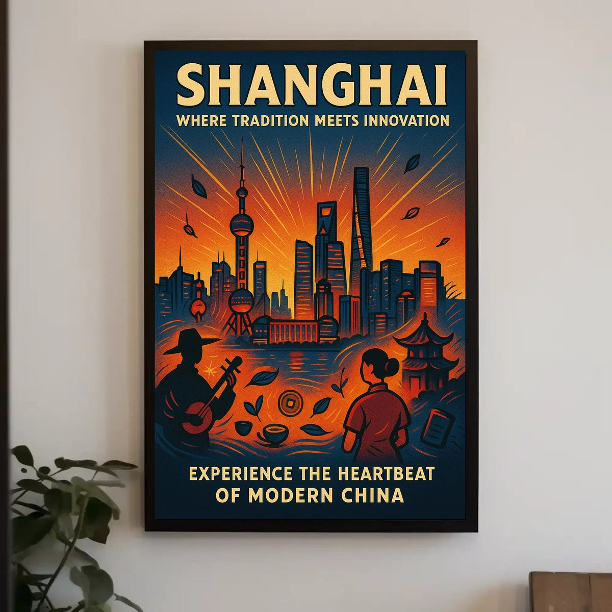 Shanghai Where Tradition Meets Innovation Poster