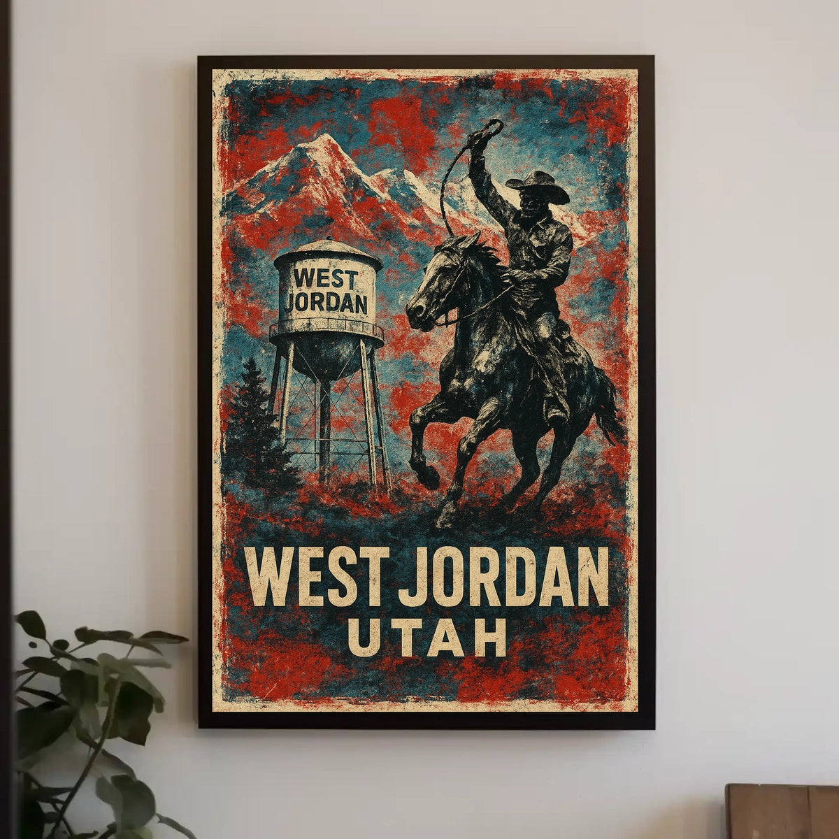 West Jordan, Utah Cowboy Heritage Poster