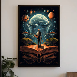 Cosmic Journey Through Knowledge Poster