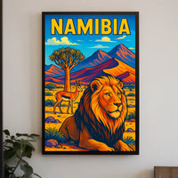 Namibia Wildlife Adventure Poster