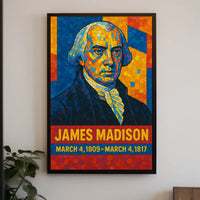 James Madison Presidential Term Poster