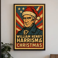 William Henry Harrison Christmas Poster
